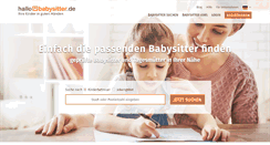 Desktop Screenshot of hallobabysitter.de