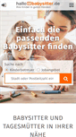 Mobile Screenshot of hallobabysitter.de
